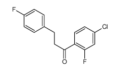 4'-CHLORO-2'-FLUORO-3-(4-FLUOROPHENYL)PROPIOPHENONE Structure