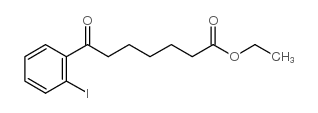 ethyl 7-(2-iodophenyl)-7-oxoheptanoate结构式