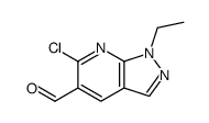 6-chloro-1-ethylpyrazolo[3,4-b]pyridine-5-carbaldehyde Structure