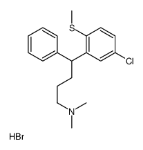 4-(5-chloro-2-methylsulfanylphenyl)-N,N-dimethyl-4-phenylbutan-1-amine,hydrobromide Structure
