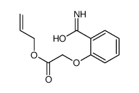 prop-2-enyl 2-(2-carbamoylphenoxy)acetate Structure