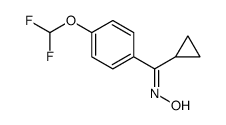 N-[cyclopropyl-[4-(difluoromethoxy)phenyl]methylidene]hydroxylamine Structure