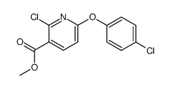 methyl 2-chloro-6-(4-chloro-phenoxy)nicotinate结构式