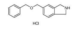 1H-Isoindole, 2,3-dihydro-5-[(phenylmethoxy)methyl]-, hydrochloride结构式