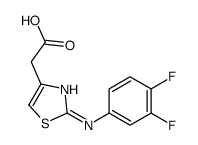 2-[2-(3,4-difluoroanilino)-1,3-thiazol-4-yl]acetic acid Structure