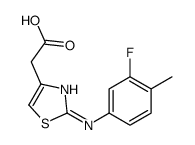 2-[2-(3-fluoro-4-methylanilino)-1,3-thiazol-4-yl]acetic acid结构式