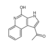 1-乙酰基-3H-吡咯并[2,3-c]喹啉-4(5H)-酮结构式