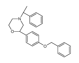 (2S)-4-[(1S)-1-phenylethyl]-2-(4-phenylmethoxyphenyl)morpholine Structure