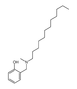 2-[[dodecyl(methyl)amino]methyl]phenol结构式