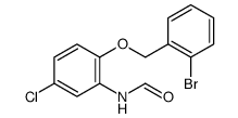 N-(2-(2-BROMOBENZYLOXY)-5-CHLOROPHENYL)FORMAMIDE结构式