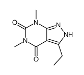 3-ethyl-5,7-dimethyl-2H-pyrazolo[3,4-d]pyrimidine-4,6-dione结构式