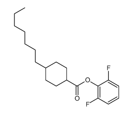 (2,6-difluorophenyl) 4-heptylcyclohexane-1-carboxylate Structure