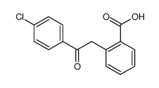 2-(4'-chlorobenzoyl)methylbenzoic acid结构式