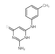 4(3H)-Pyrimidinethione,2-amino-6-[(3-methylphenyl)amino]-结构式