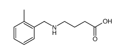 Butanoic acid, 4-[[(2-methylphenyl)methyl]amino]结构式