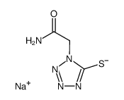 Sodium; 1-carbamoylmethyl-1H-tetrazole-5-thiolate结构式