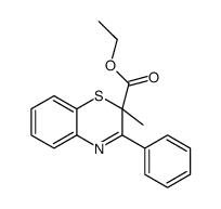 ethyl 2-methyl-3-phenyl-1,4-benzothiazine-2-carboxylate结构式