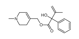 (1-methyl-3,6-dihydro-2H-pyridin-4-yl)methyl 2-hydroxy-3-methyl-2-phenylbut-3-enoate Structure