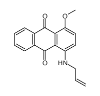 1-(Allylamino)-4-methoxyanthracene-9,10-dione Structure