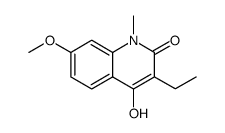 2(1H)-Quinolinone, 3-ethyl-4-hydroxy-7-methoxy-1-methyl Structure