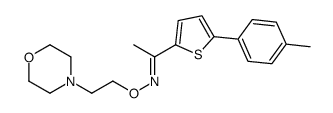 (E)-1-[5-(4-methylphenyl)thiophen-2-yl]-N-(2-morpholin-4-ylethoxy)ethanimine Structure