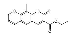 ethyl 10-methyl-2-oxo-8H-pyrano[3,2-g]chromene-3-carboxylate Structure