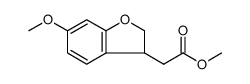 3-Benzofuranacetic acid, 2,3-dihydro-6-methoxy-, methyl ester Structure