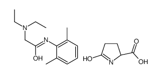 5-oxo-L-proline, compound with 2-(diethylamino)-N-(2,6-xylyl)acetamide (1:1) structure