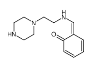 6-[(2-piperazin-1-ylethylamino)methylidene]cyclohexa-2,4-dien-1-one结构式