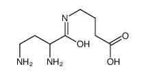 4-(2,4-diaminobutanoylamino)butanoic acid结构式