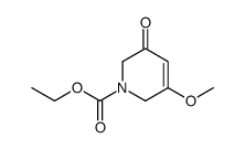 1-carboethoxy-3-methoxy-5-oxo-3,4-dehydropiperidine结构式