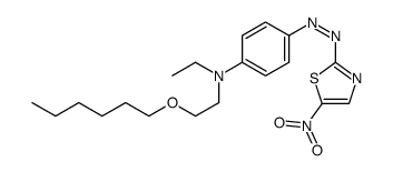 N-ethyl-N-[2-(hexyloxy)ethyl]-4-[(5-nitrothiazol-2-yl)azo]aniline结构式