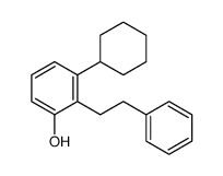 cyclohexyl-2-(2-phenylethyl)phenol结构式