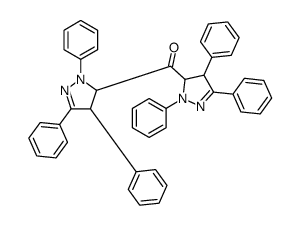 bis(2,4,5-triphenyl-3,4-dihydropyrazol-3-yl)methanone Structure