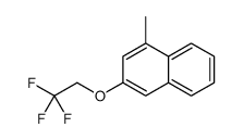 1-methyl-3-(2,2,2-trifluoroethoxy)naphthalene结构式