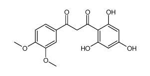 1-(3,4-dimethoxyphenyl)-3-(2,4,6-trihydroxyphenyl)propane-1,3-dione Structure