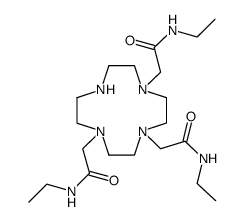1,4,7-tris((N-ethyl)carbamoylmethyl)-1,4,7,10-tetraazacyclododecane Structure