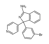 1-(3-bromophenyl)-1-pyridin-4-yl-1H-isoindol-3-amine结构式