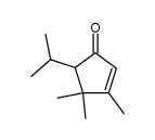 5-isopropyl-3,4,4-trimethyl-cyclopent-2-enone结构式