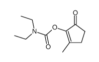 diethyl-carbamic acid-(2-methyl-5-oxo-cyclopent-1-enyl ester)结构式