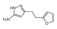 5-[2-(2-furyl)ethyl]-2H-pyrazol-3-amine Structure