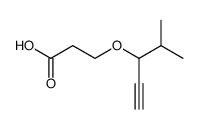3-(1-isopropyl-prop-2-ynyloxy)-propionic acid结构式