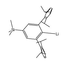 (2,6-(2,6-iPr2C6H3)2-4(Me3Si)C6H2) lithium Structure