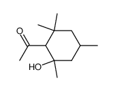 1-(2-hydroxy-2,4,6,6-tetramethyl-cyclohexyl)-ethanone Structure