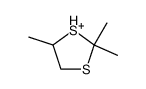 2,2,4-trimethyl-1,3-dithiolane radical cation结构式