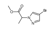 2-(4-bromo-pyrazol-1-yl)-propionic acid methyl ester结构式