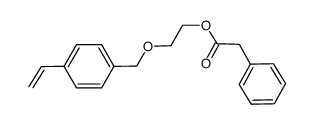2-((4-vinylbenzyl)oxy)ethyl 2-phenylacetate Structure