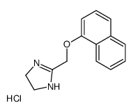 2-(naphthalen-1-yloxymethyl)-4,5-dihydro-1H-imidazol-1-ium,chloride Structure