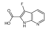 3-氟-1H-吡咯并[2,3-B]吡啶-2-羧酸结构式