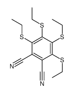 3,4,5,6-tetrakis(ethylsulfanyl)benzene-1,2-dicarbonitrile Structure